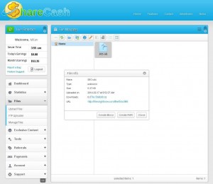 Sharecash Review - File Manager